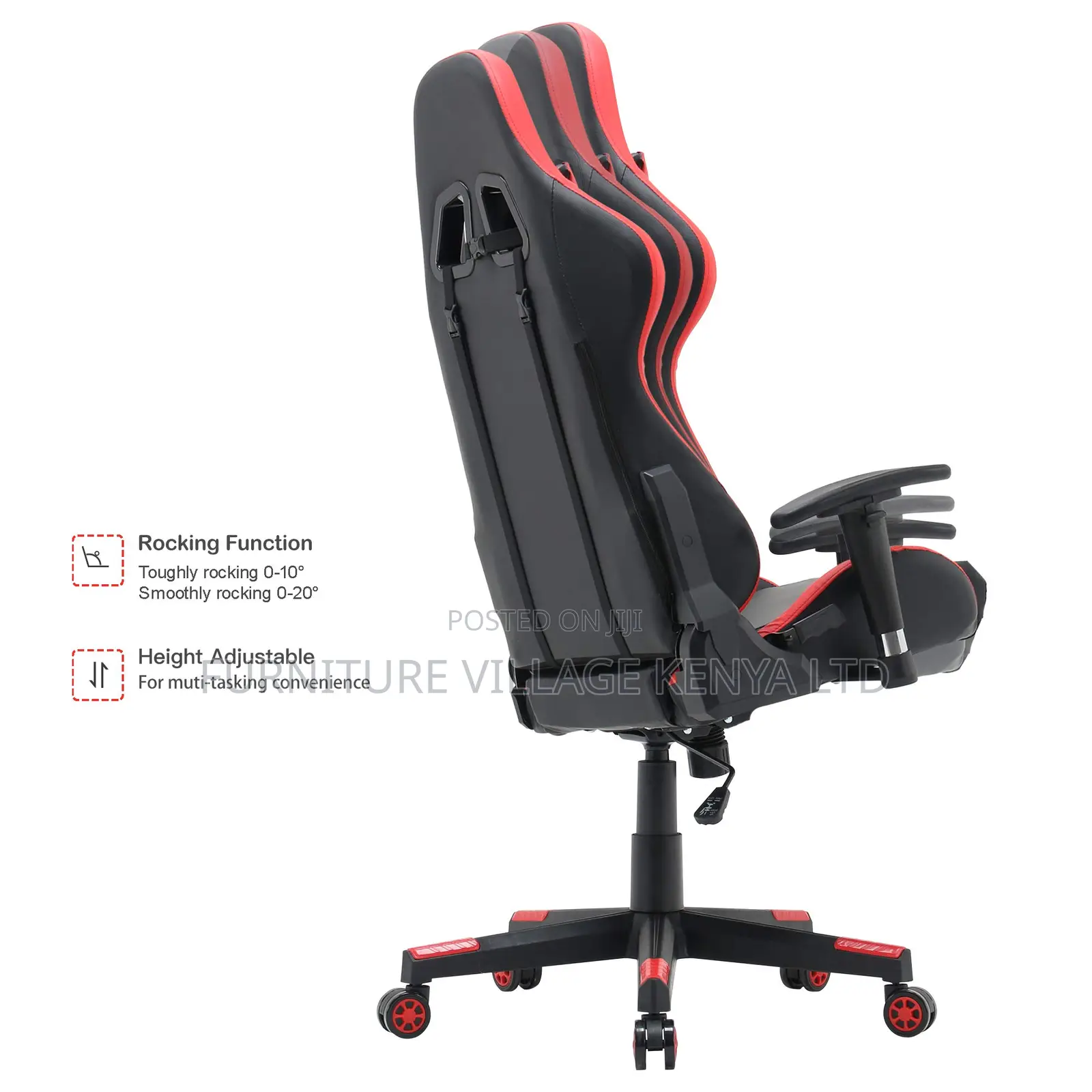 Adjustable Pu Leather Racing Gaming Chair