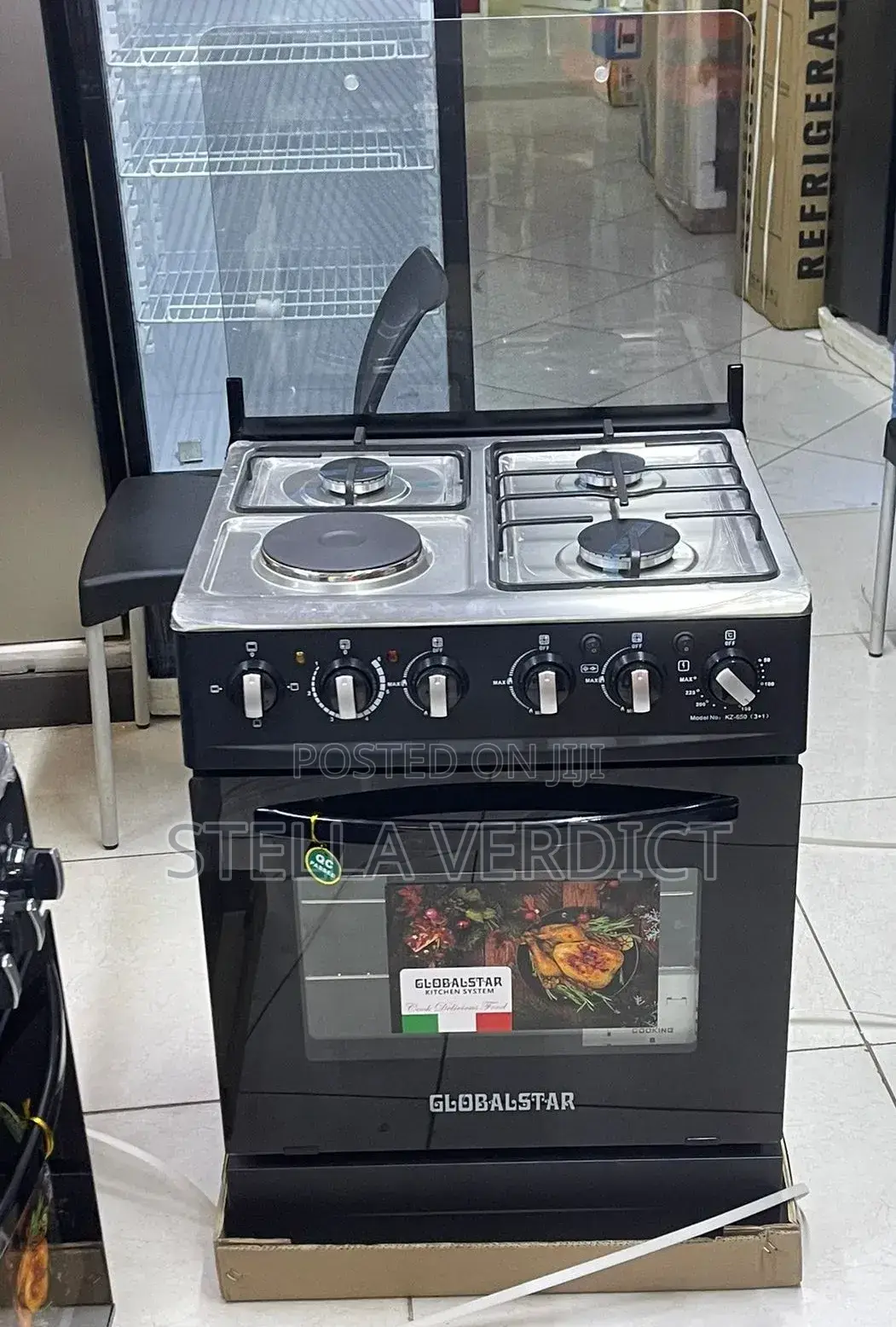 Black 60*60 Globalstar Jet 3+1 Standing Cooker