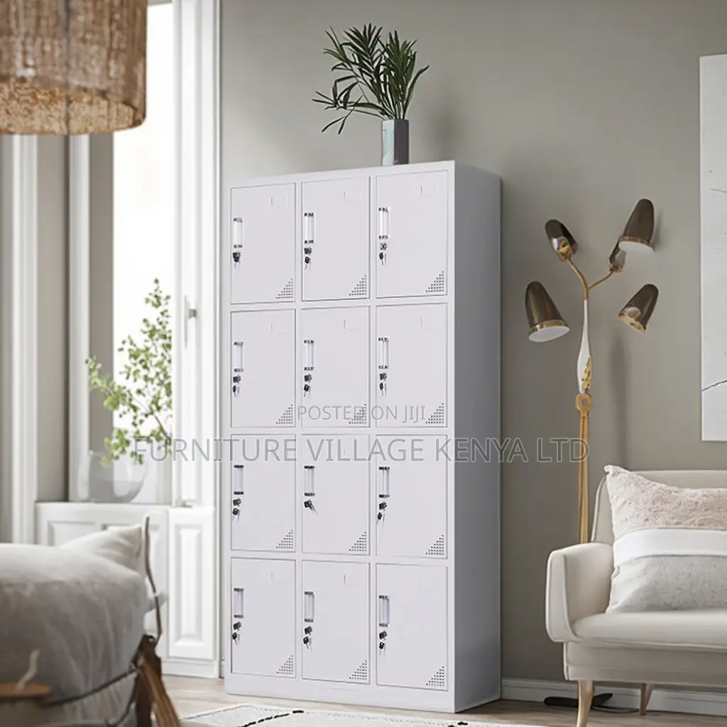 12-Swing Door's Metallic Durable Locker Cabinet