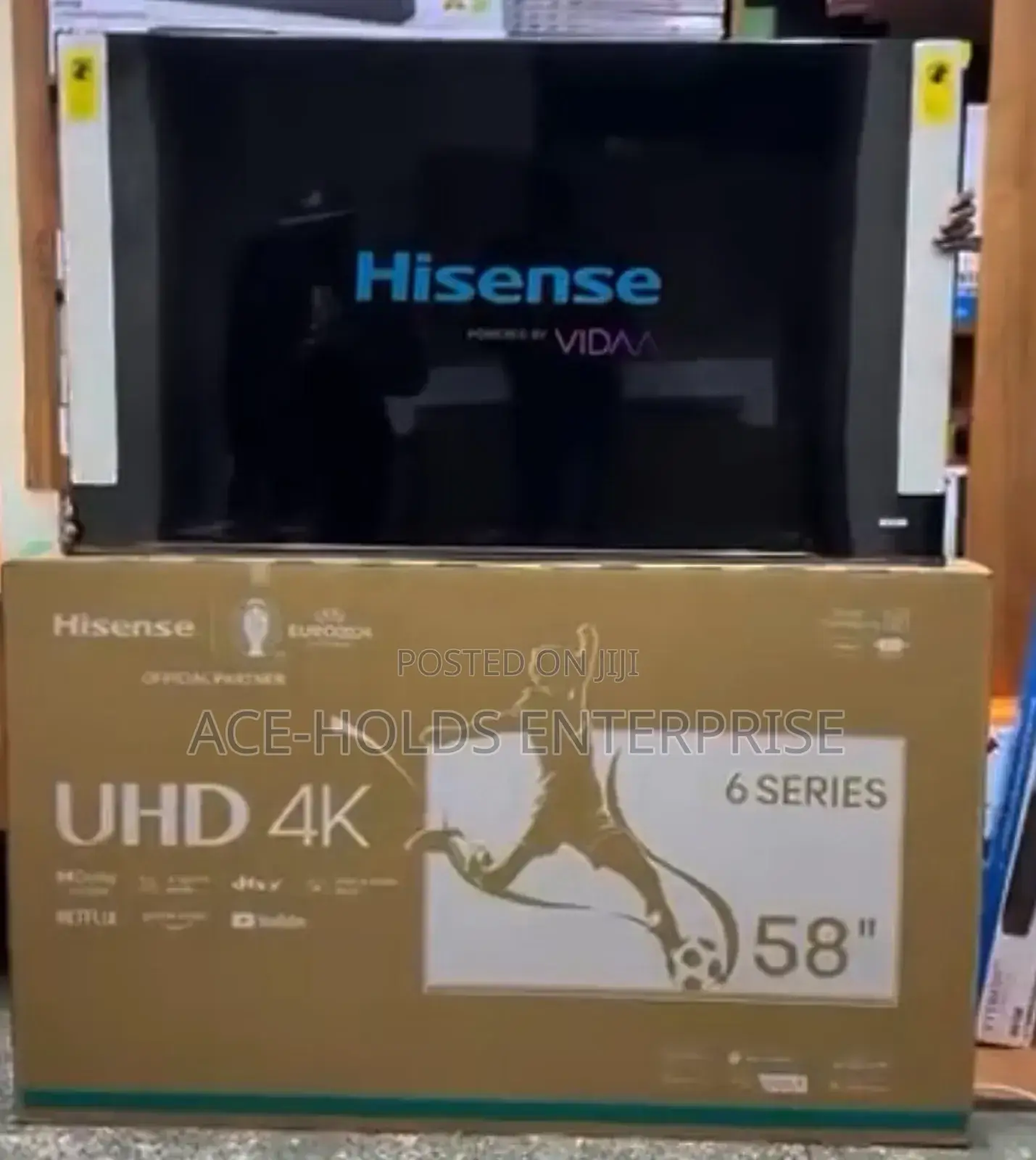 Uhd - Hisense 58" Inches Smart Vidaa Os - Frameless Tv Qled