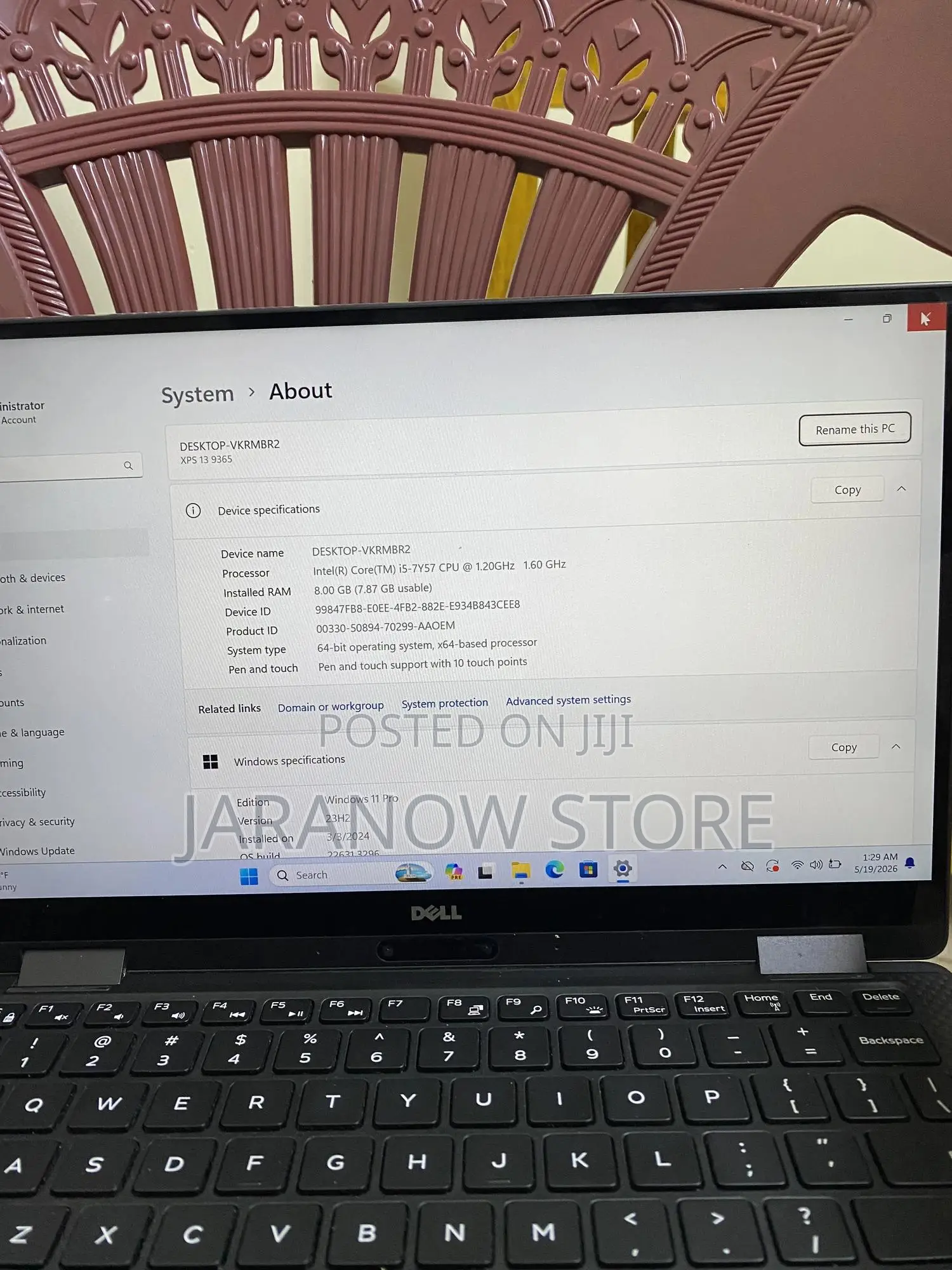 Laptop Dell XPS 13 (9365) 8GB Intel SSD 256GB
