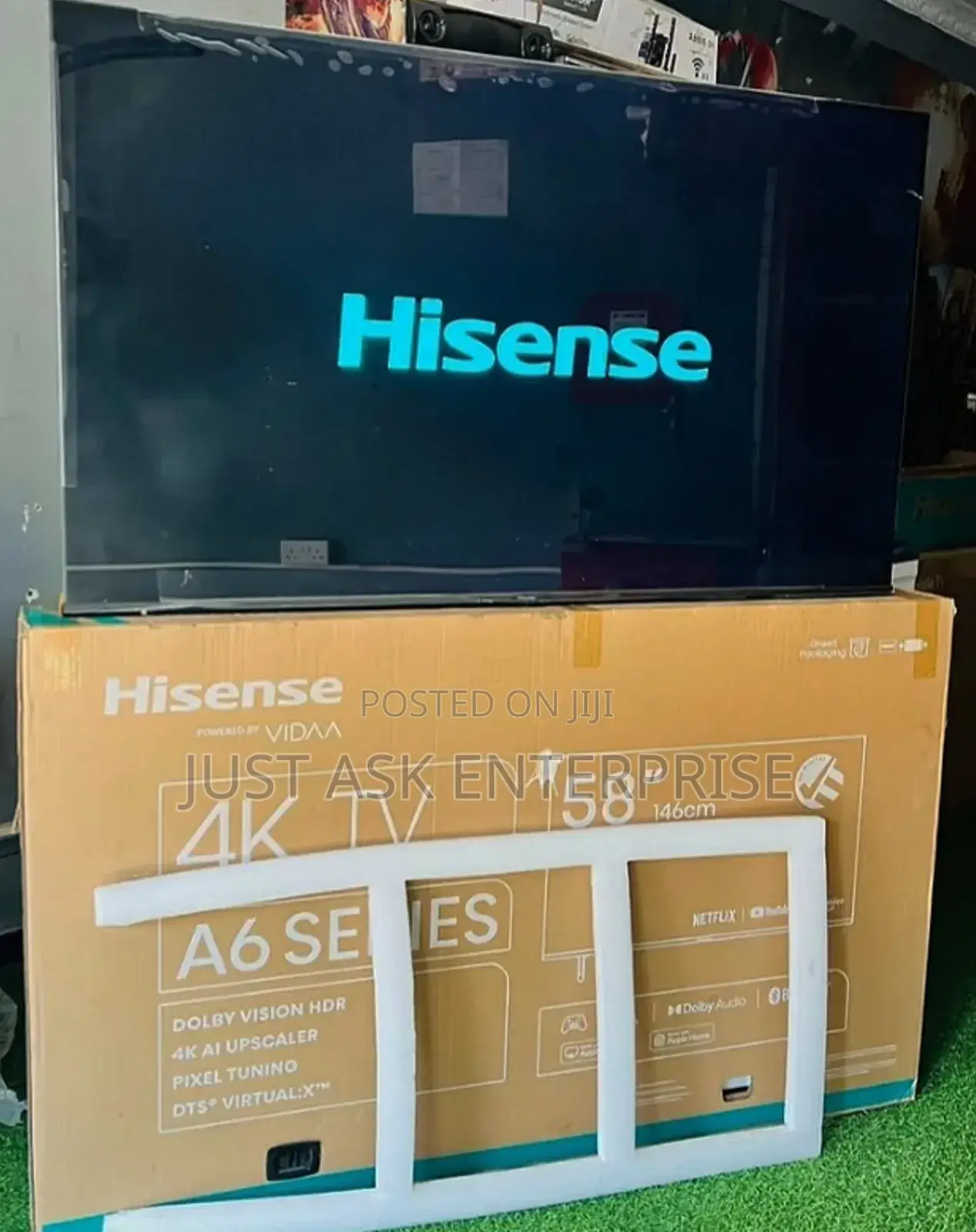 (146cm) Hisense 58 Inch Vidaa Os Smart Tv Qled - A6 Series