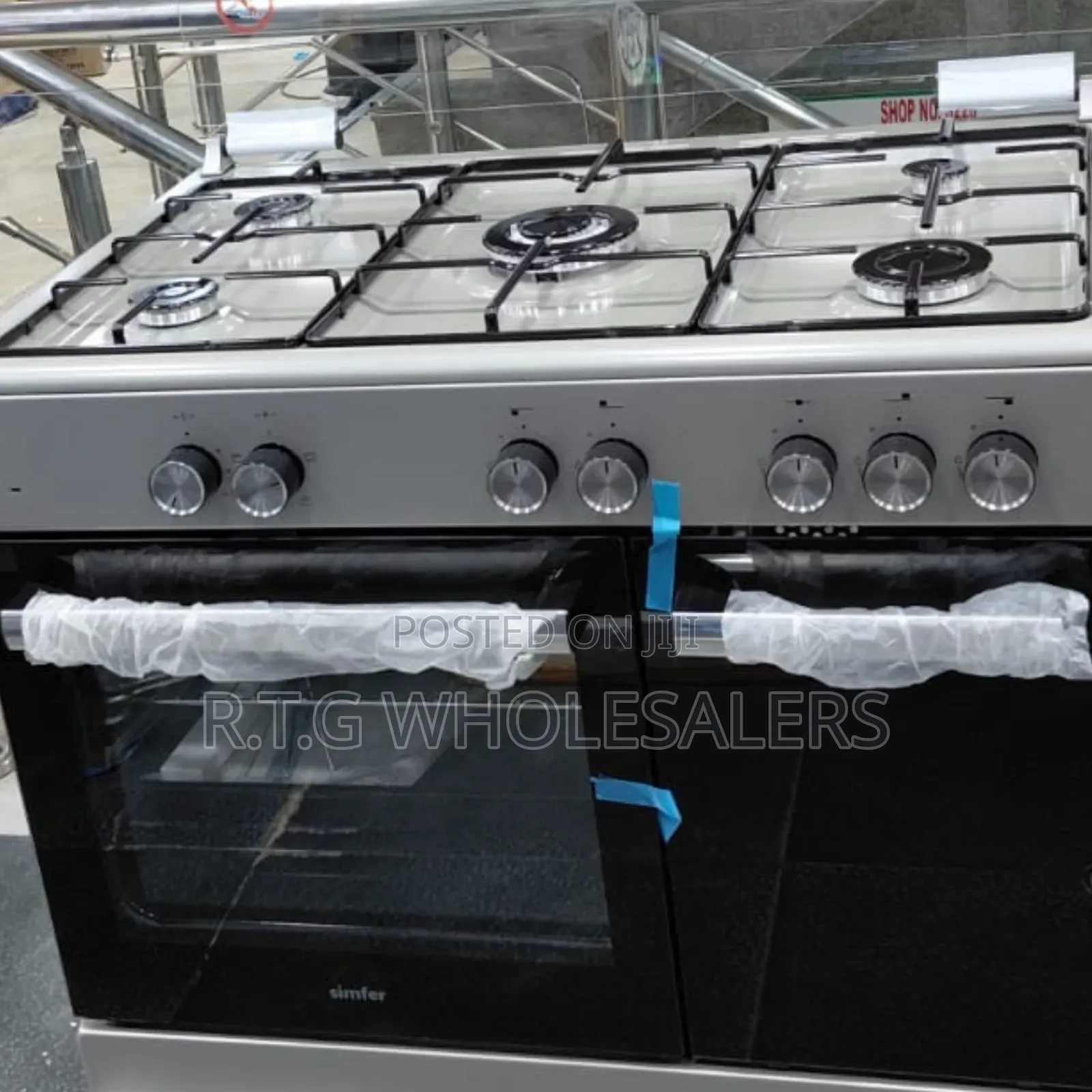 Simfer 5 Gas Burner 90x60 Cooker Fb9504segr