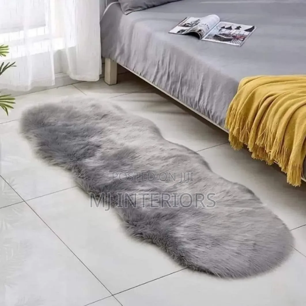 Soft Rabbit Fur Bedside Mats