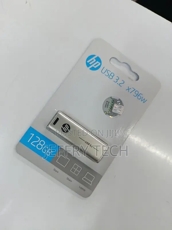 Hp X796w 128gb Usb 3.1 Mettalic Flash Drive, Read Speed 200mb/S, Write