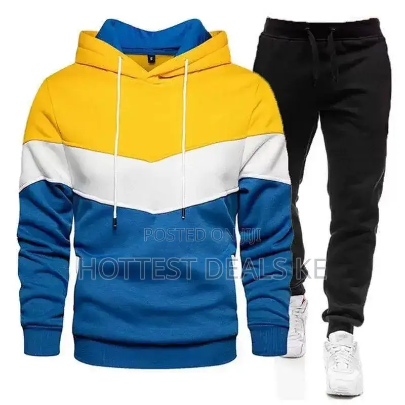 Men's 2-Piece Color Block Tracksuit Set