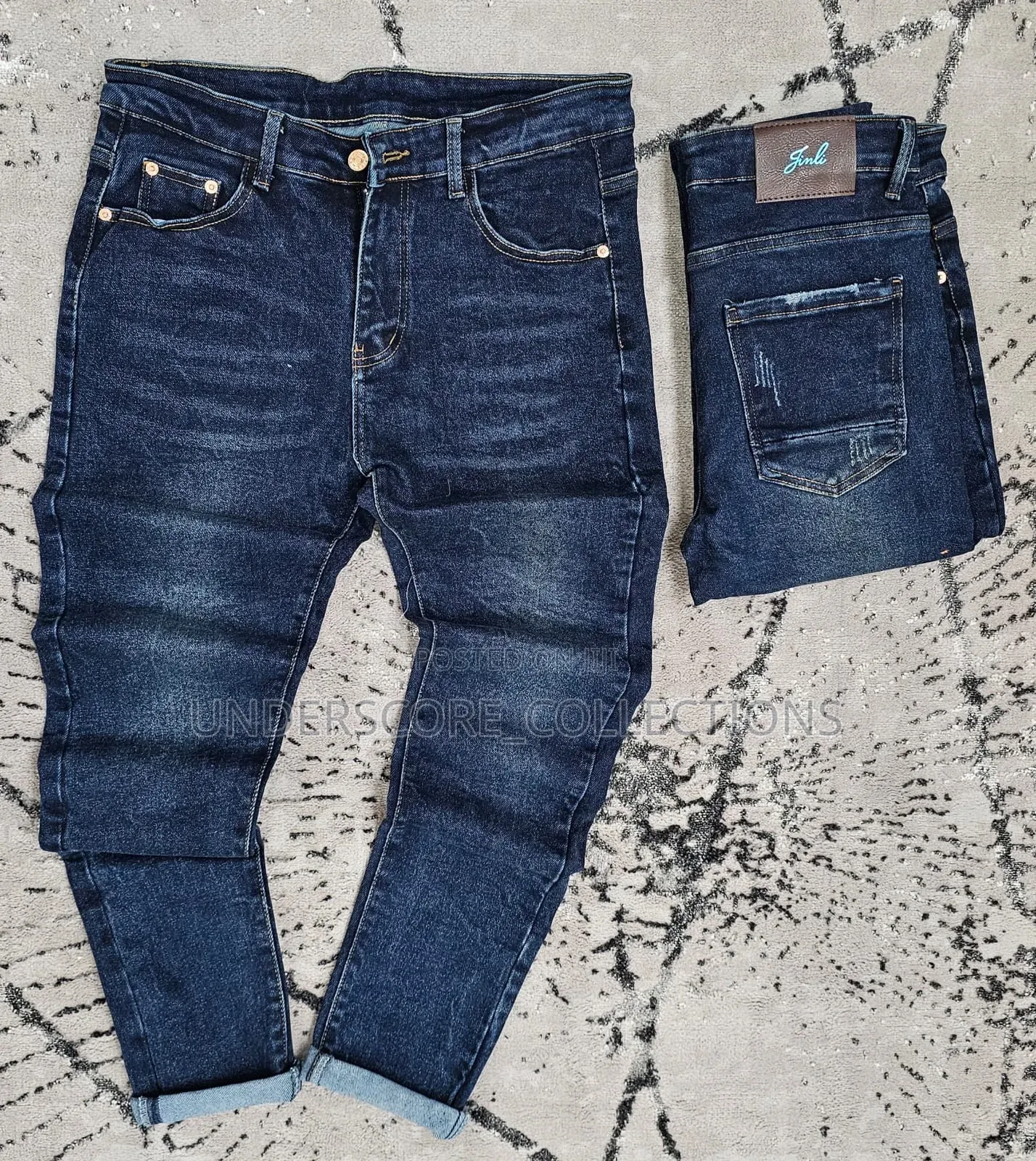 Men High Premier Denim Pants