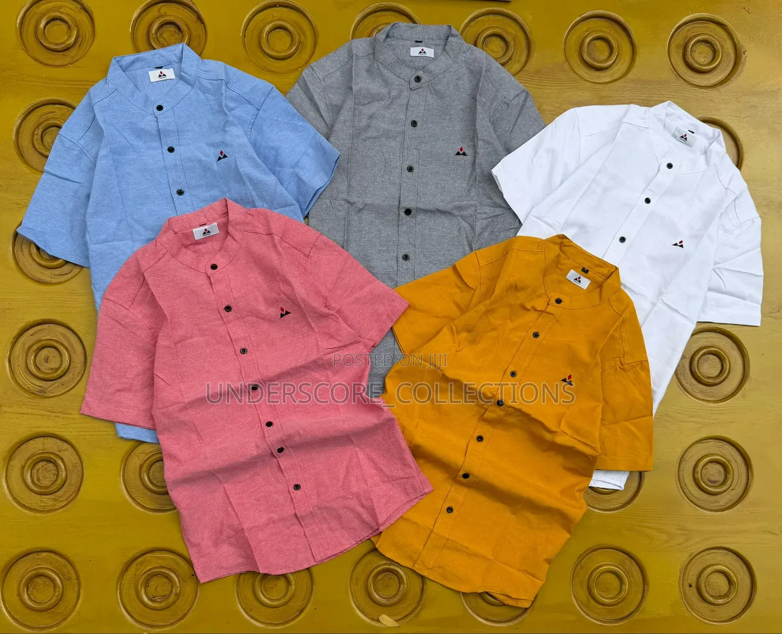 Men Classy Casual Chinese Shorts Collor Shirt