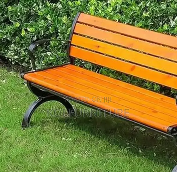 Custom Outdoor Garden Wooden Metal Benches
