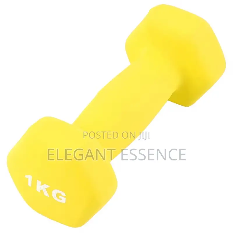 Anti-Slip Hand Weight Hexagon Neoprene Coated Dumbbell 1kg Pair