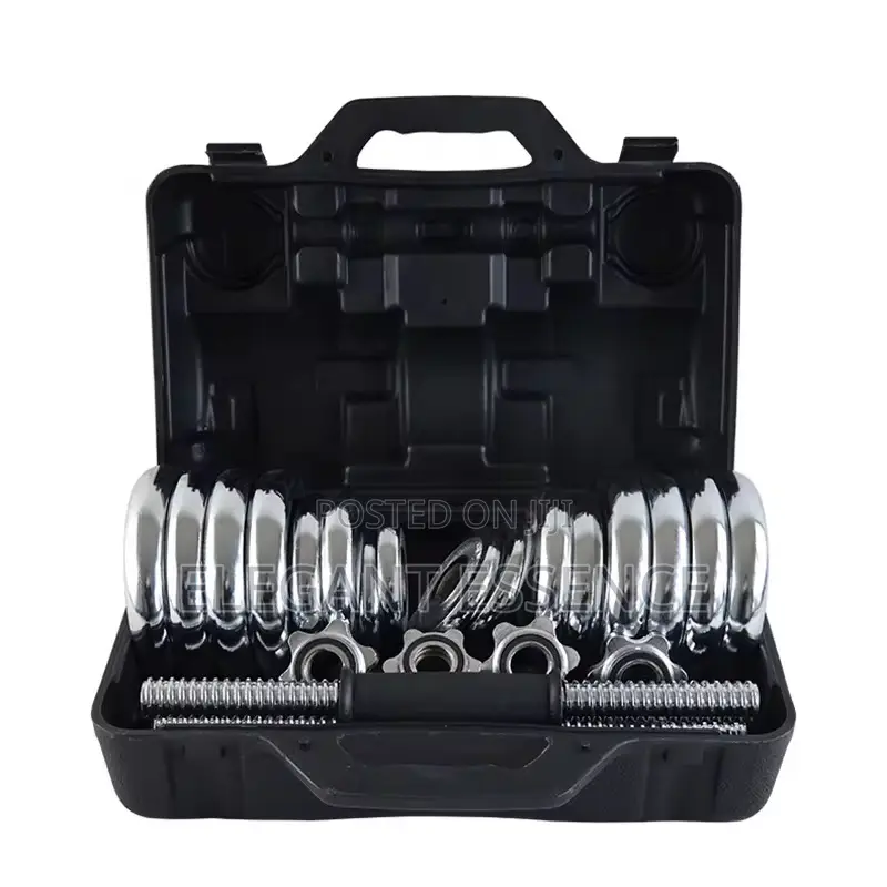 30kg Adjustable Chrome Dumbbells With a Gift Box