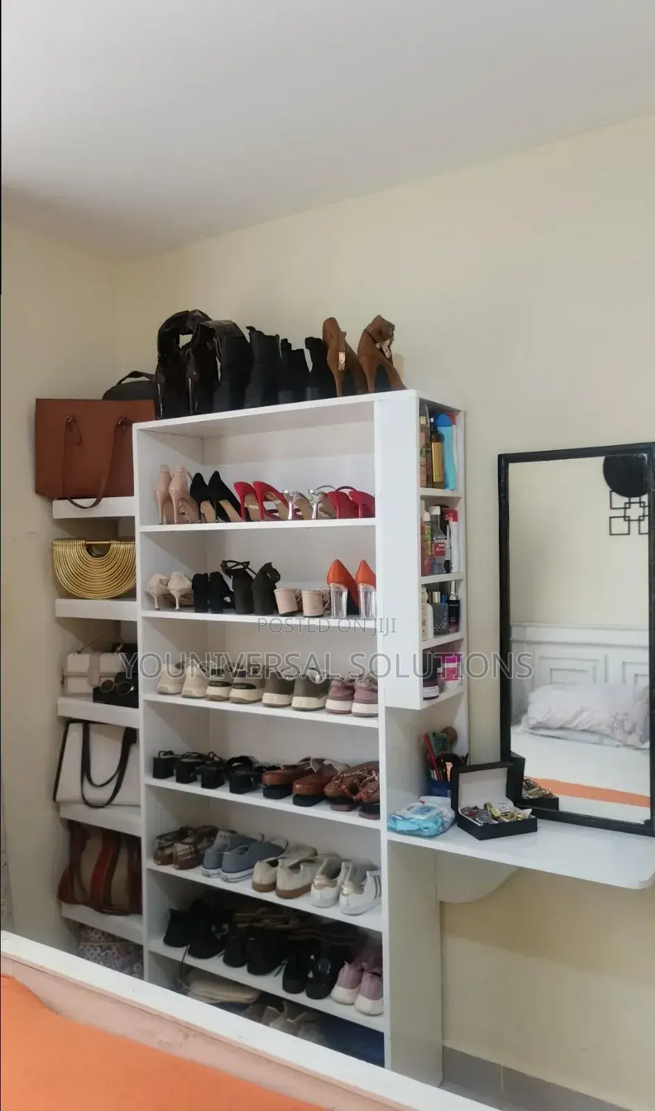 6fts by 5fts Executive Wooden Shoes Rack With Make Up Compatiment
