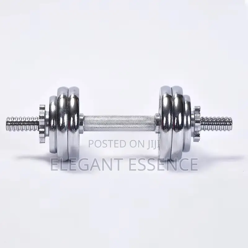 15kg Chrome Adjustable Dumbbell Fitness Set for Strength Training