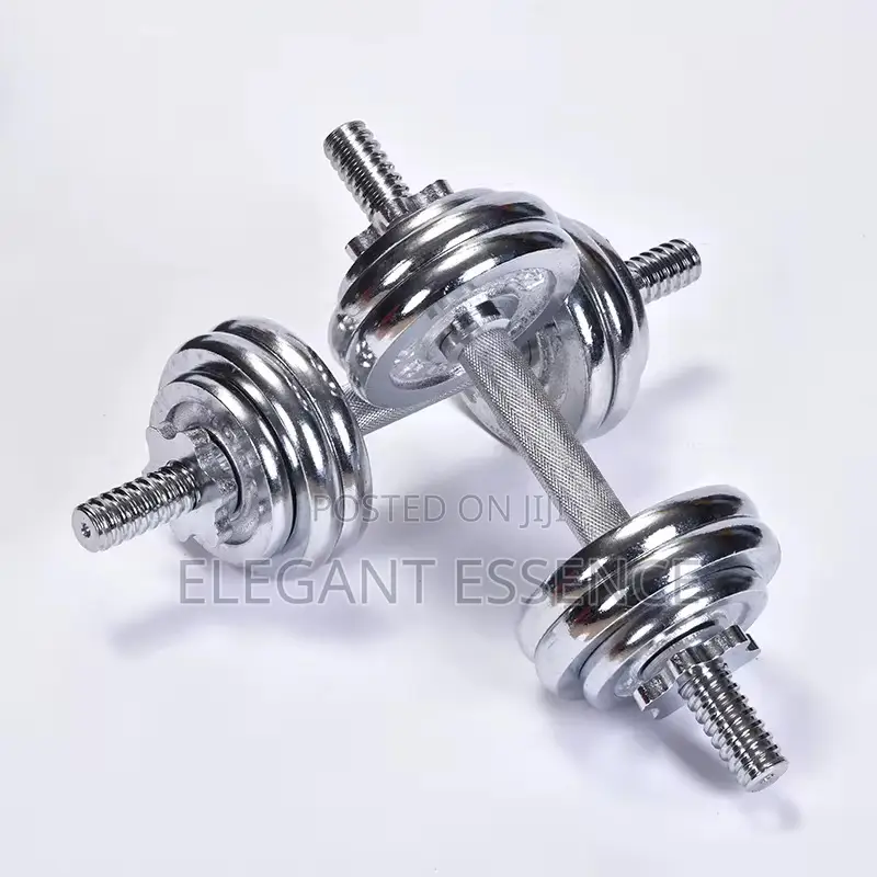 15kg Chrome Adjustable Dumbbell Fitness Set for Strength Training
