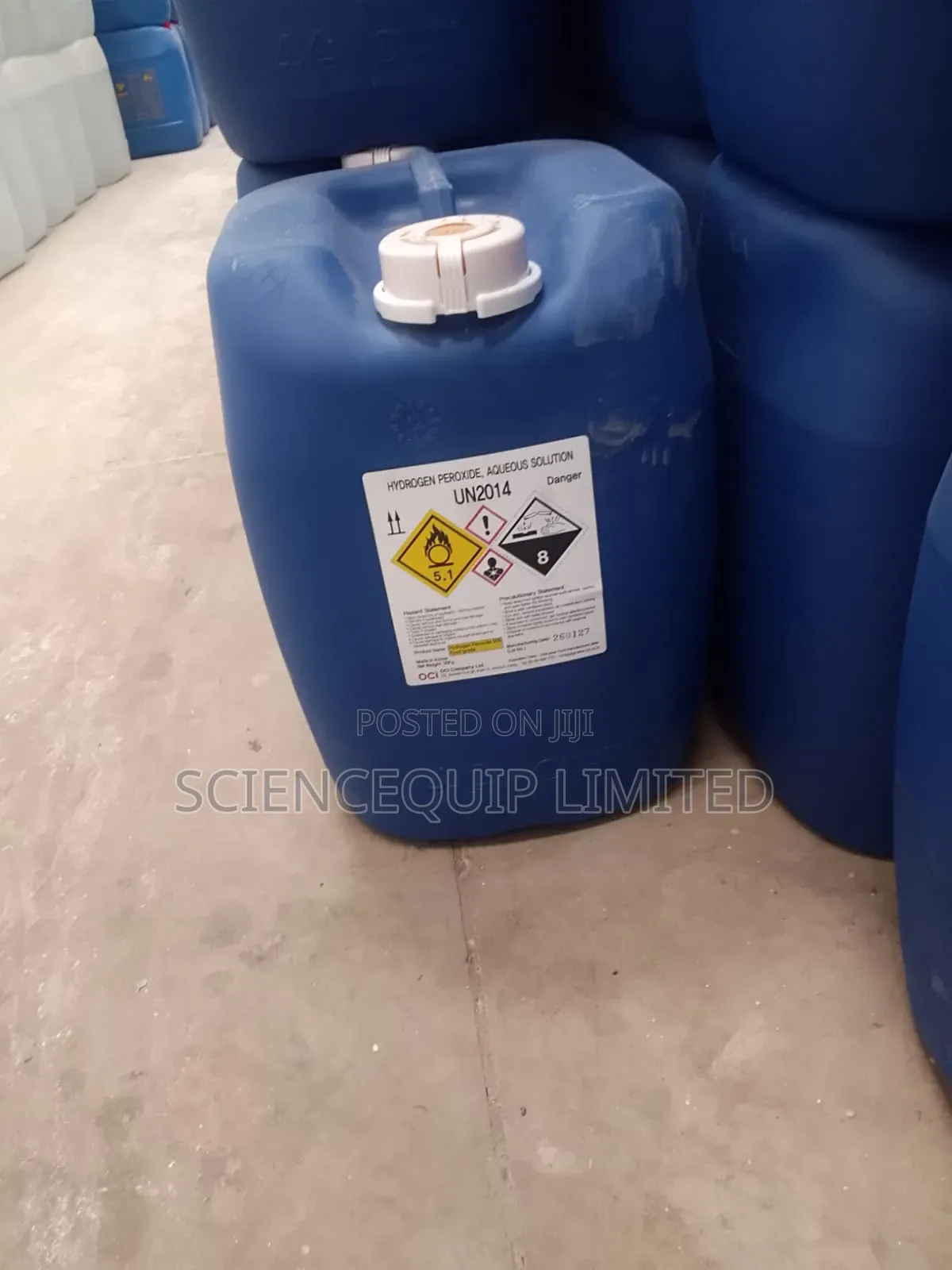 Hydrogen Peroxide 50% 30kgs High Quality