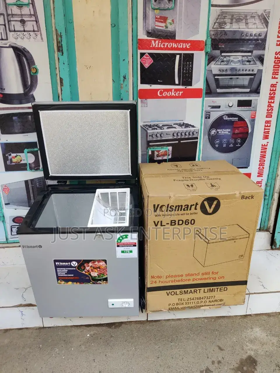 Volsmart Chest Freezer 60 Litres Capacity