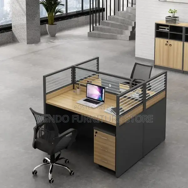 Office Desk : B67 2-Way Straight Modular Office Workstation