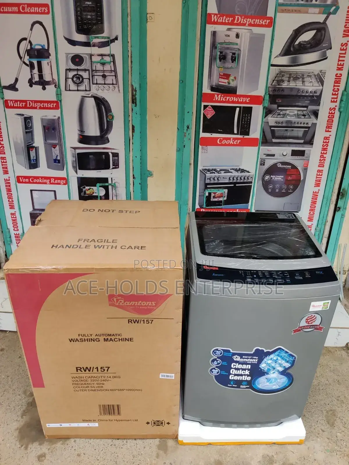 Ramtons Washing Machine Fully Automatic 14kg (Rw157) Top Load