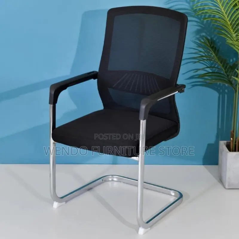 Office Chair : V12 Modern Cantilever Mesh Visitor’S Office Chair