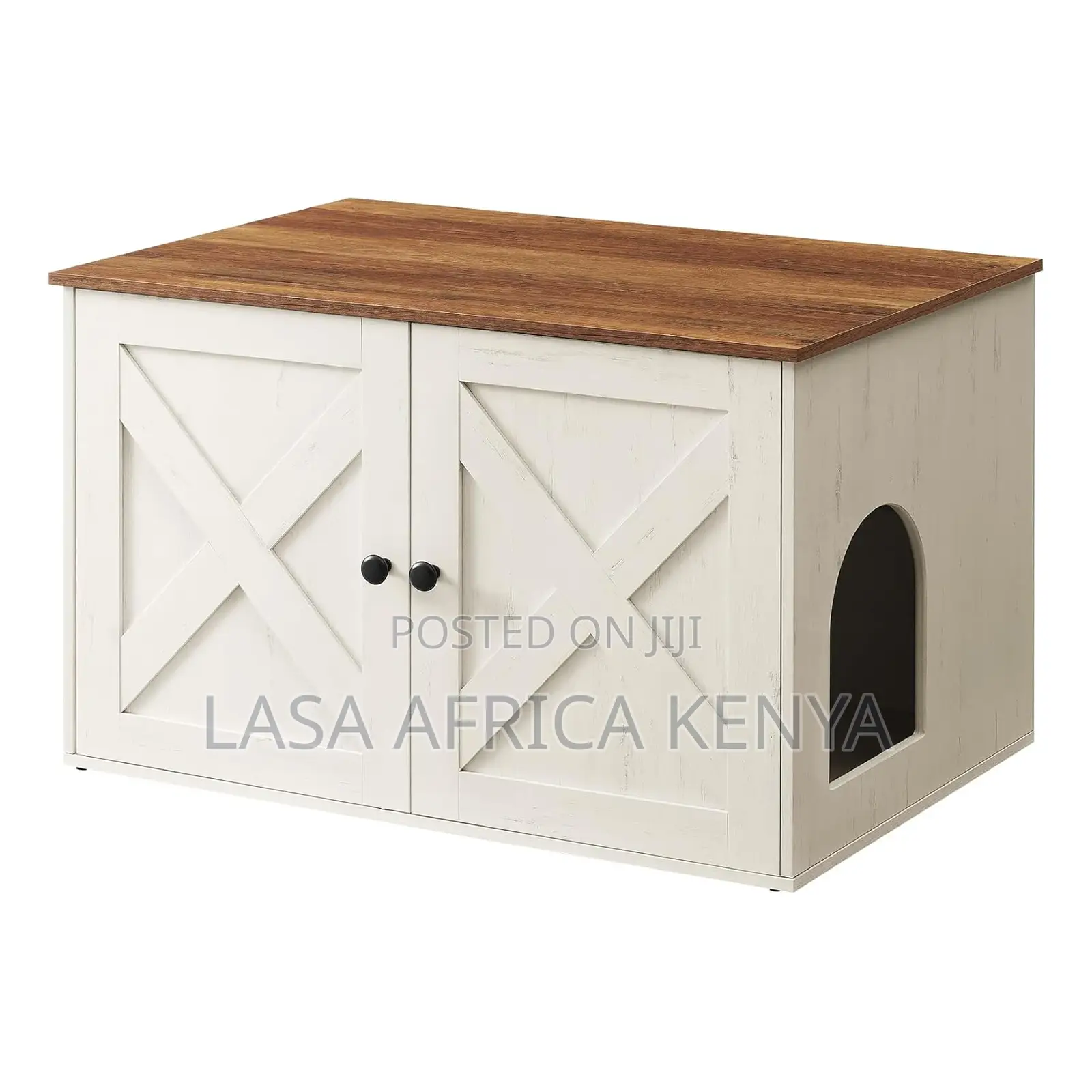 Lasa Wooden Cat Litter Box Cabinet With Tableto.