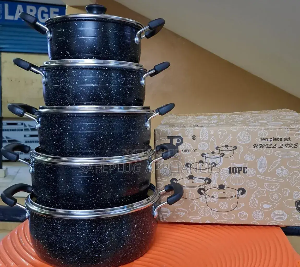 Jamespot 10pcs Granite Nonstick Cookware Set