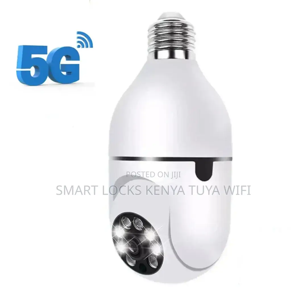 CCTV Bulb Camera Dual Lens PTZ Bulb Camera 360° 1080p With Motion