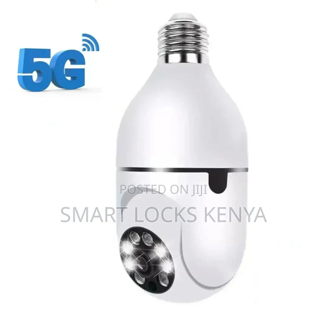 CCTV Bulb Camera Dual Lens PTZ Bulb Camera 360° 1080p With Motion
