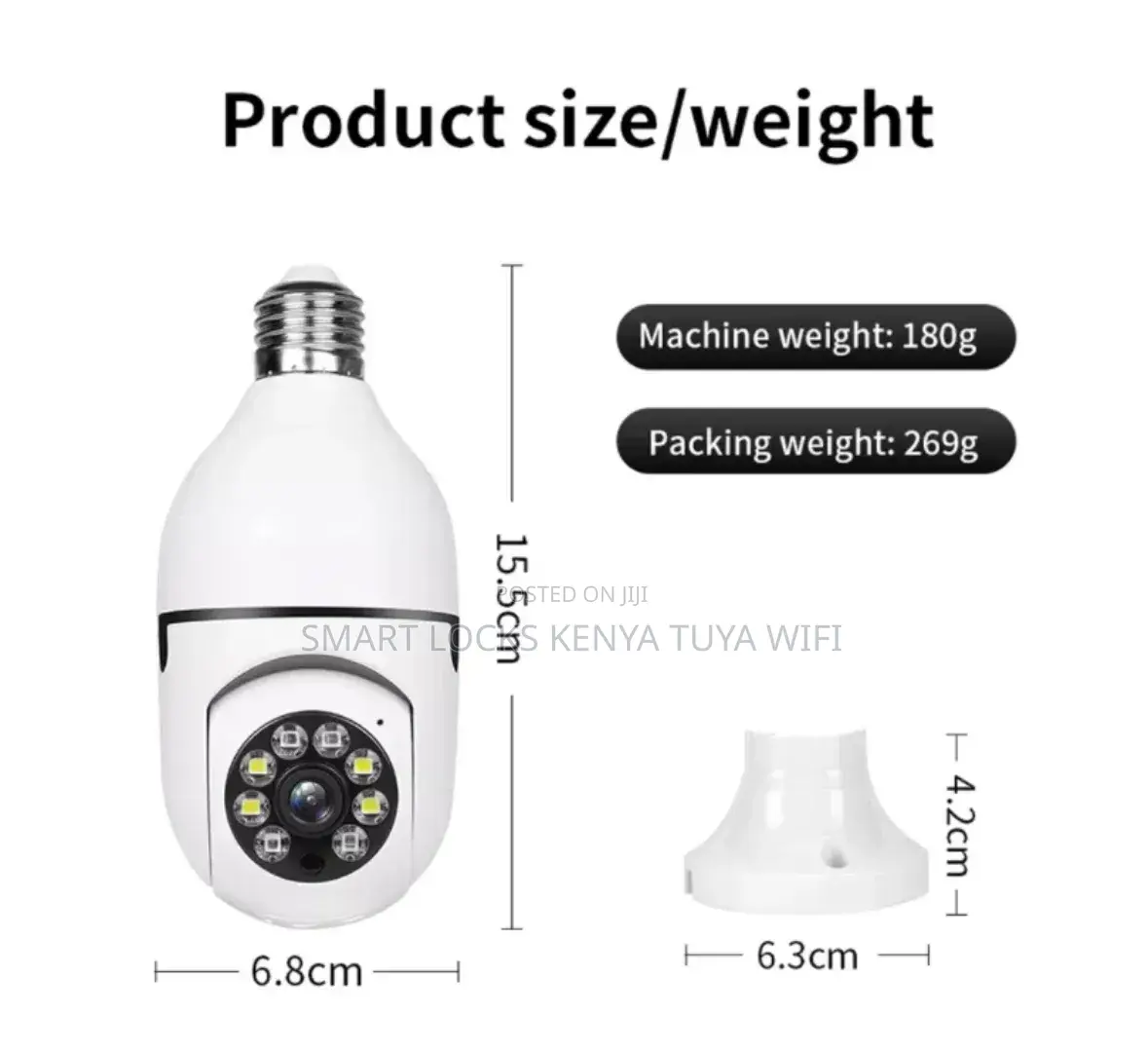 360 Degree Full Color Night Vision Wireless Bulb Lamp Camera 1080p