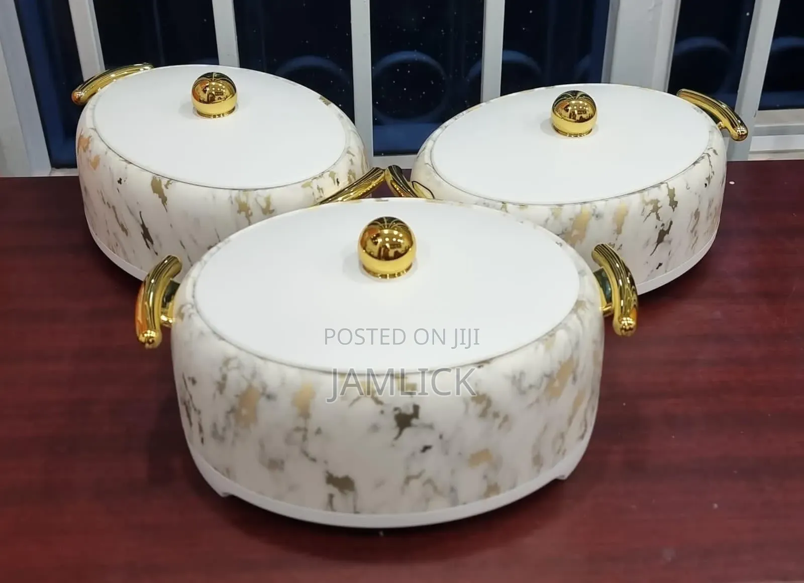 Unique Forever Gold Marble Profile Insulated Hotpots - Pm