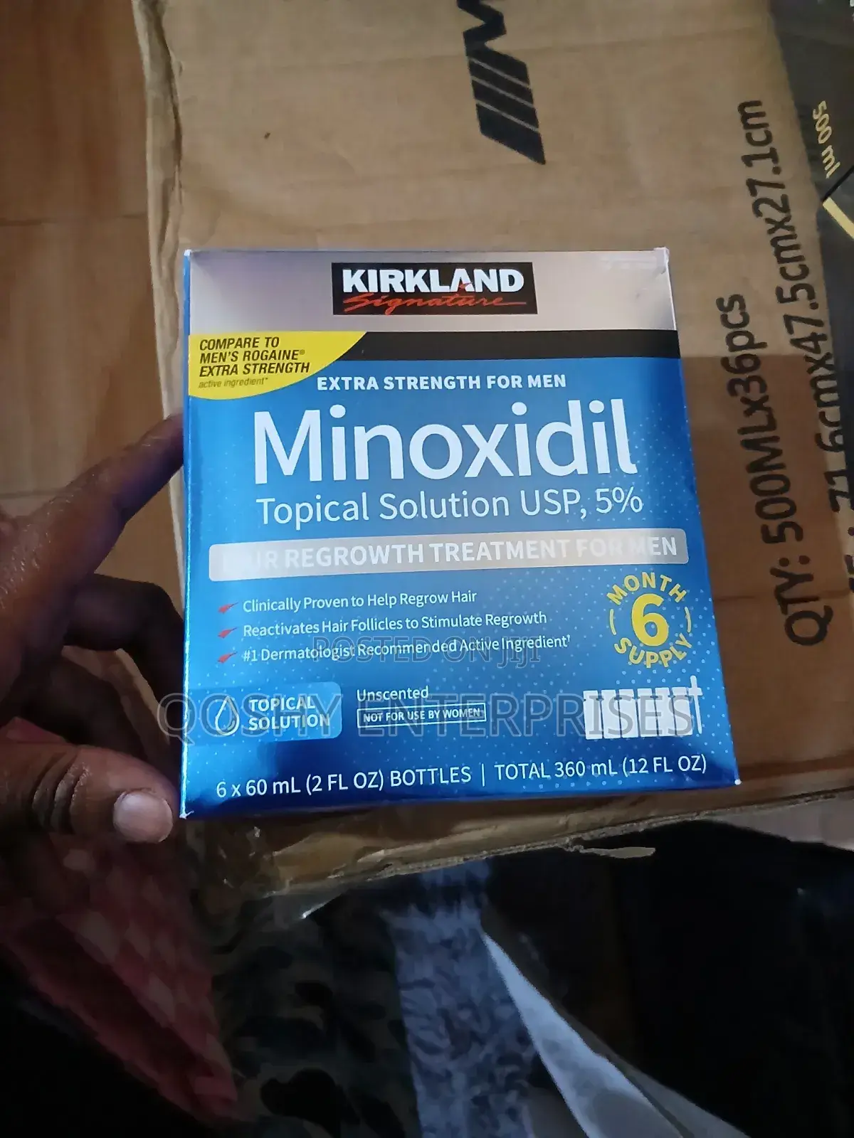 Minoxidil Topical Solution 5% Hair Growth Treatment 60ml 1mnth Supply