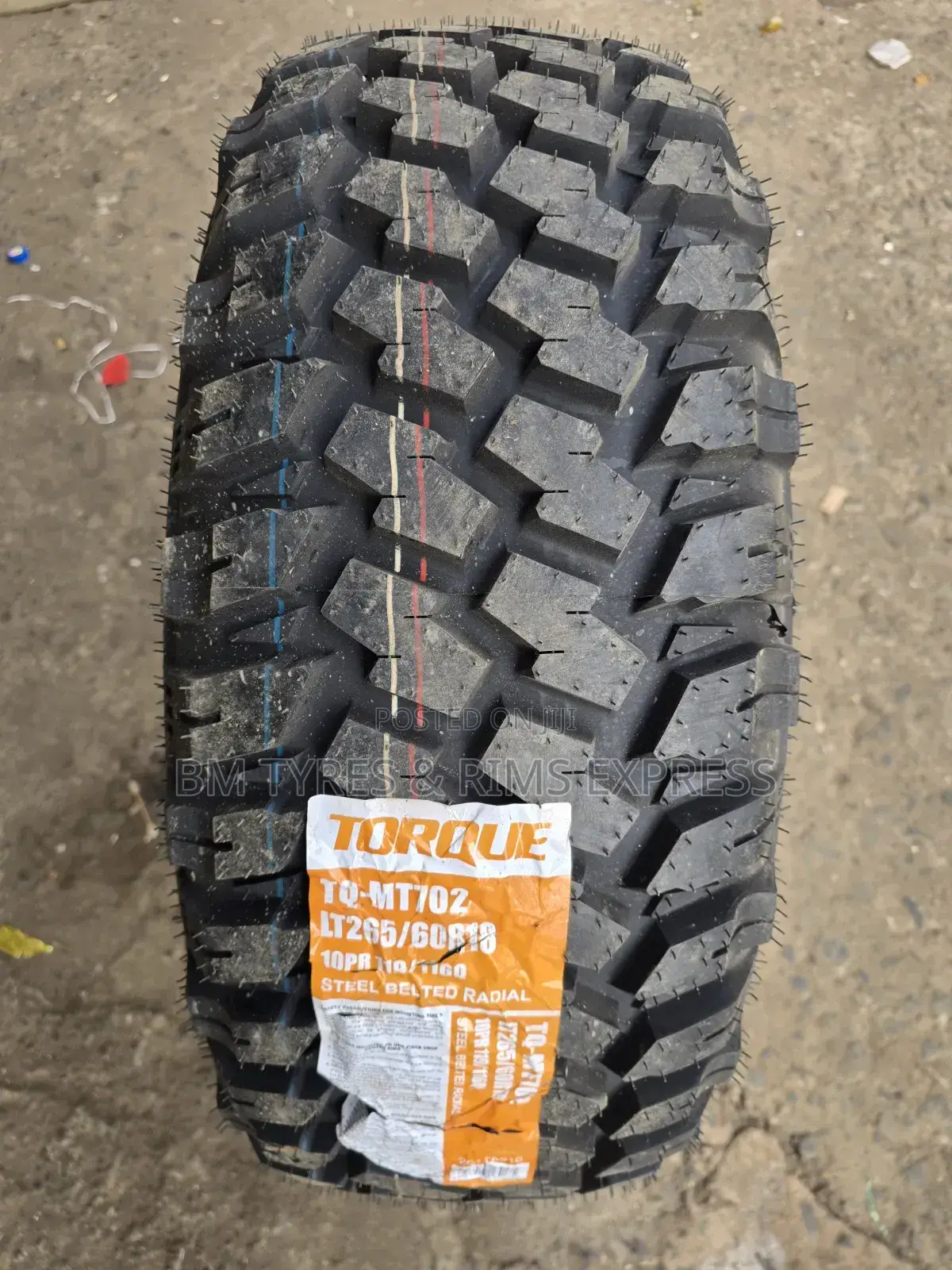 265 /60 R18 Torque Tires (Mud Terrein)