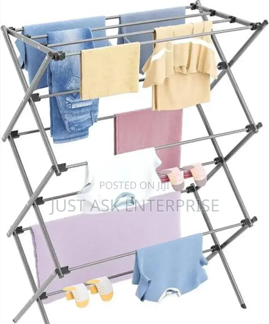 Foldable Clothes Drying Rack Z Versatile, 3-Tier Laundry Hanger