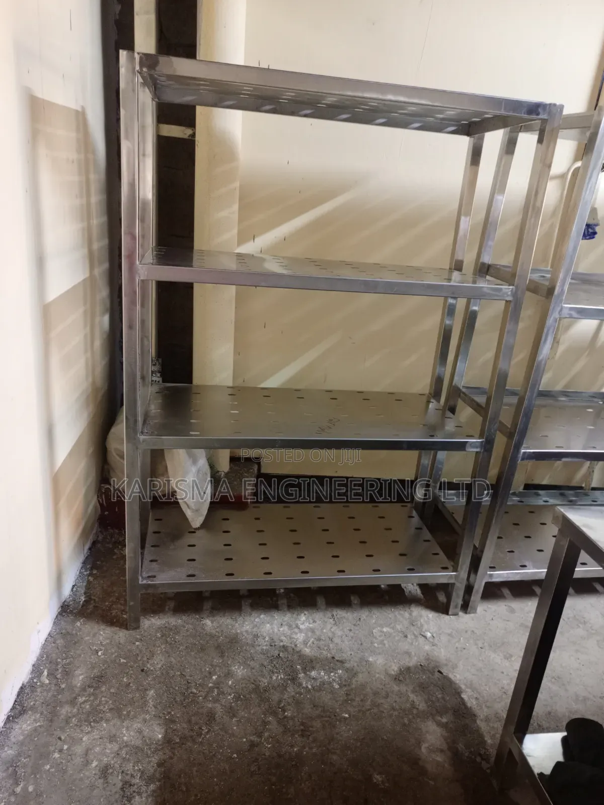 Commercial-grade Stainless Steel Shelving Units,