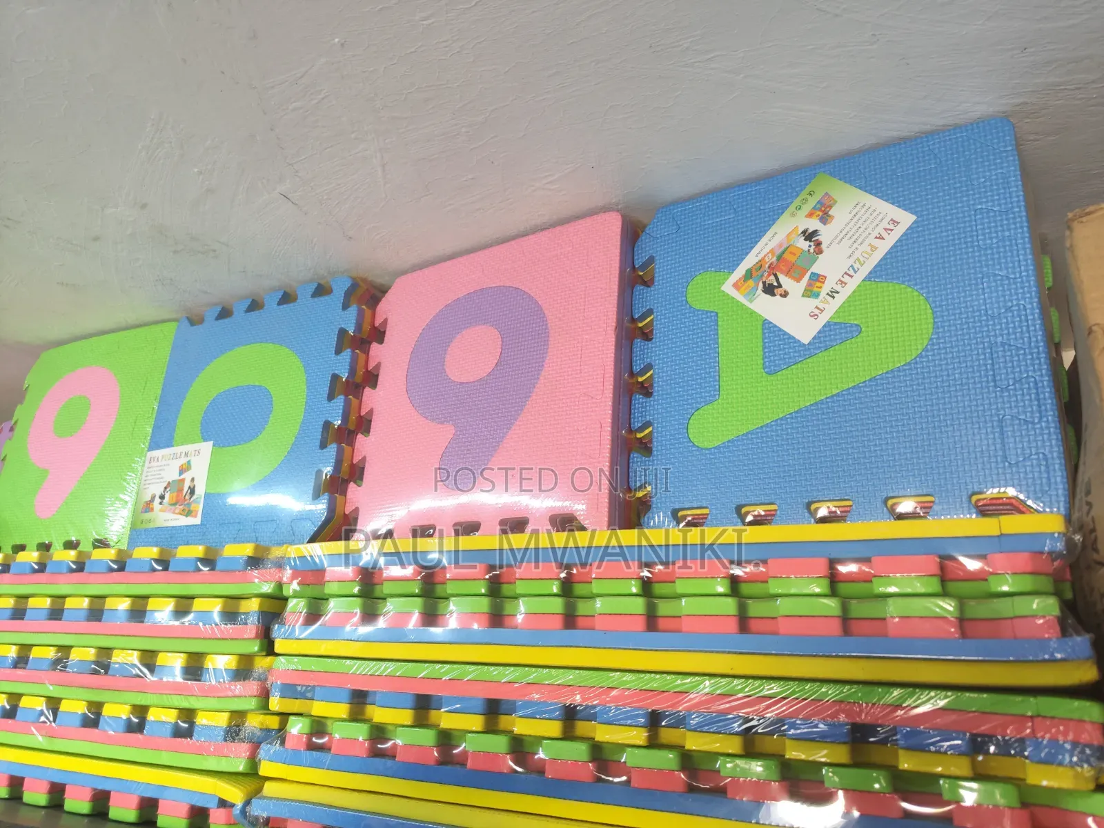 Kids Eva Foam Puzzle Mats – Interlocking Alphabet Number Tiles