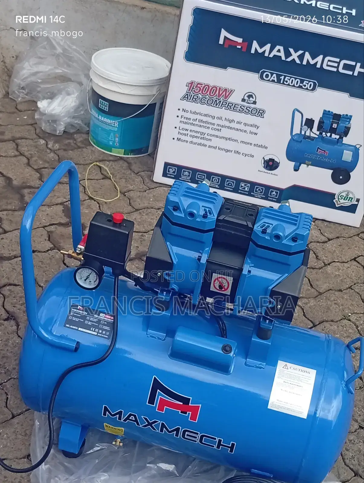 50l Maxmech Compressor Silent