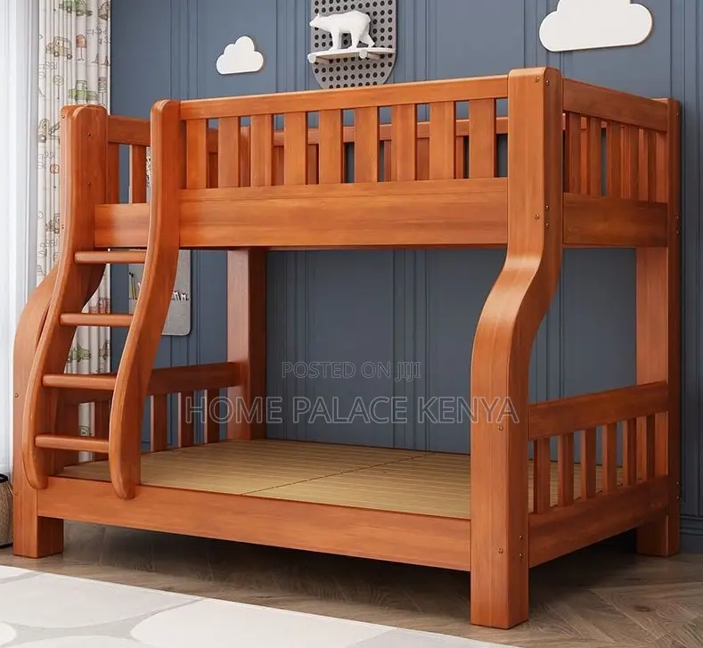 Double Decker: Durable Solid Wood Double Bunk Bed