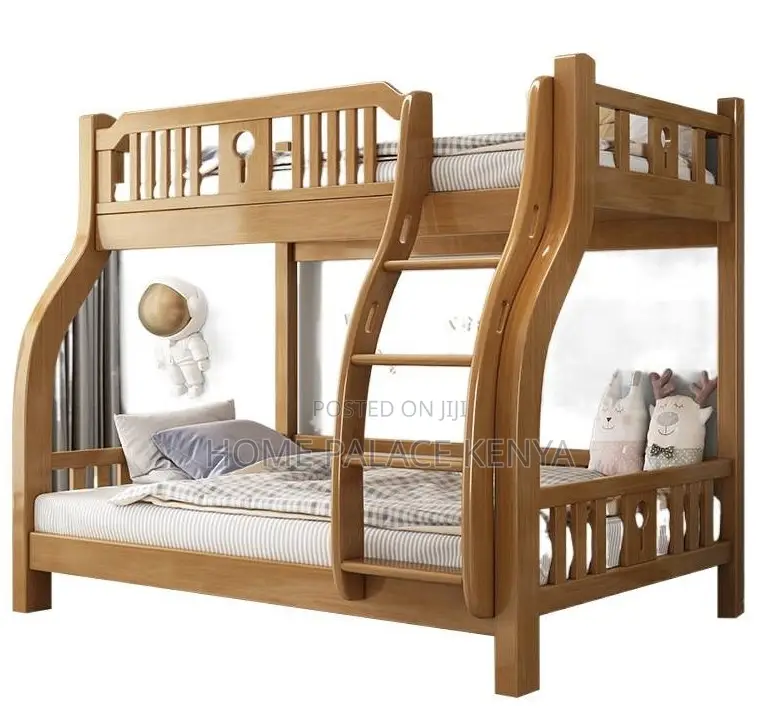 Double Decker: Durable Solid Wood Double Bunk Bed