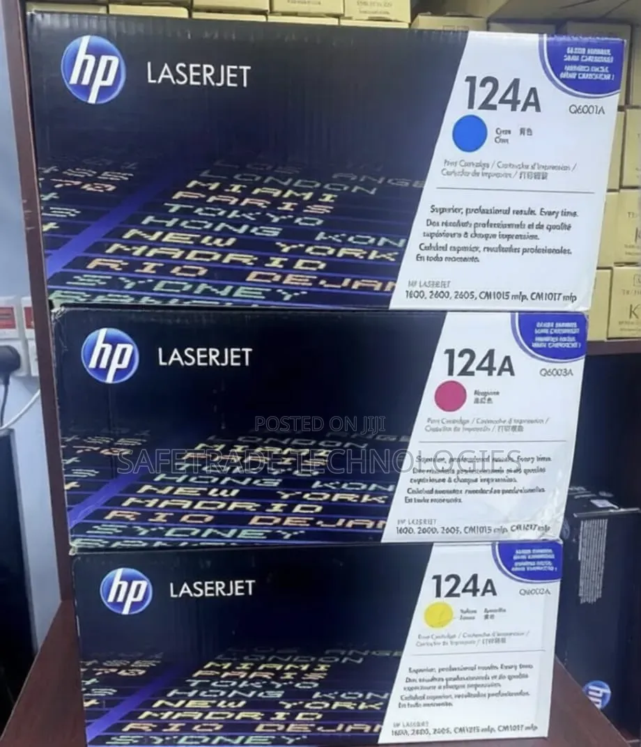 Original Hp Color Laserjet 2605 Toner Hp 124a Yield Up to 1,100 Pages
