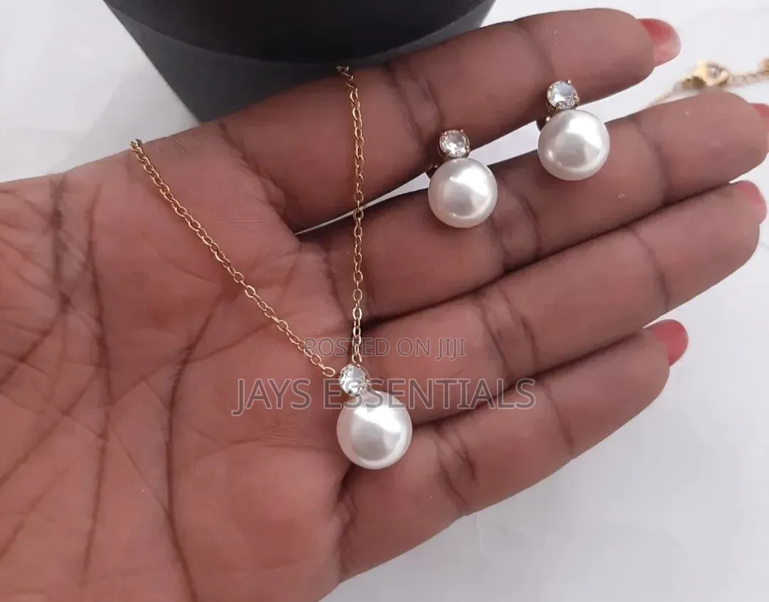 Stainless Steel Necklace and Earrings Set