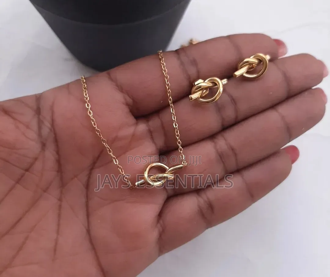 Stainless Steel Necklace and Earrings Set