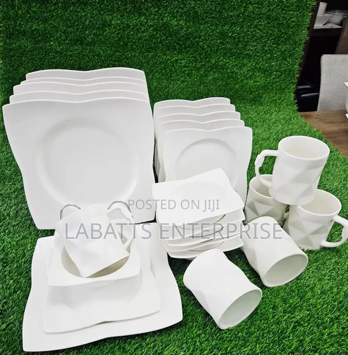 24pcs High Quality White Dinner Set