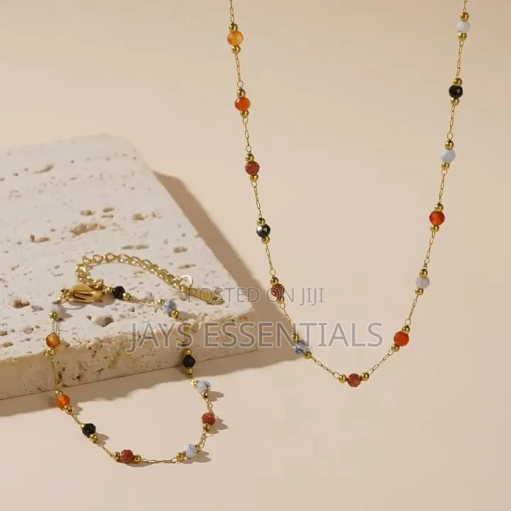 Minimalist Necklace and Bracelet Set