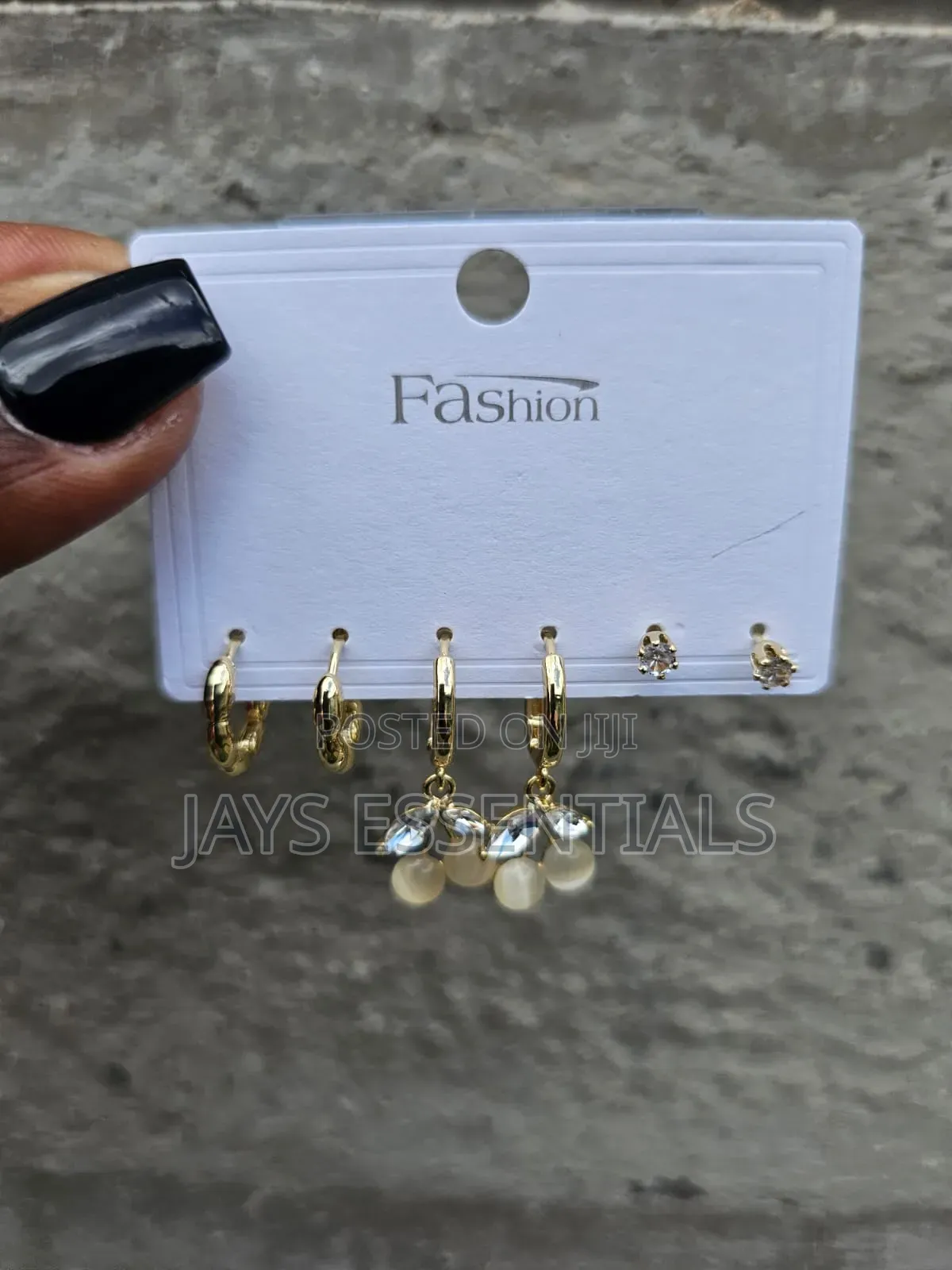 Minimalist Gold Stud Earrings Set