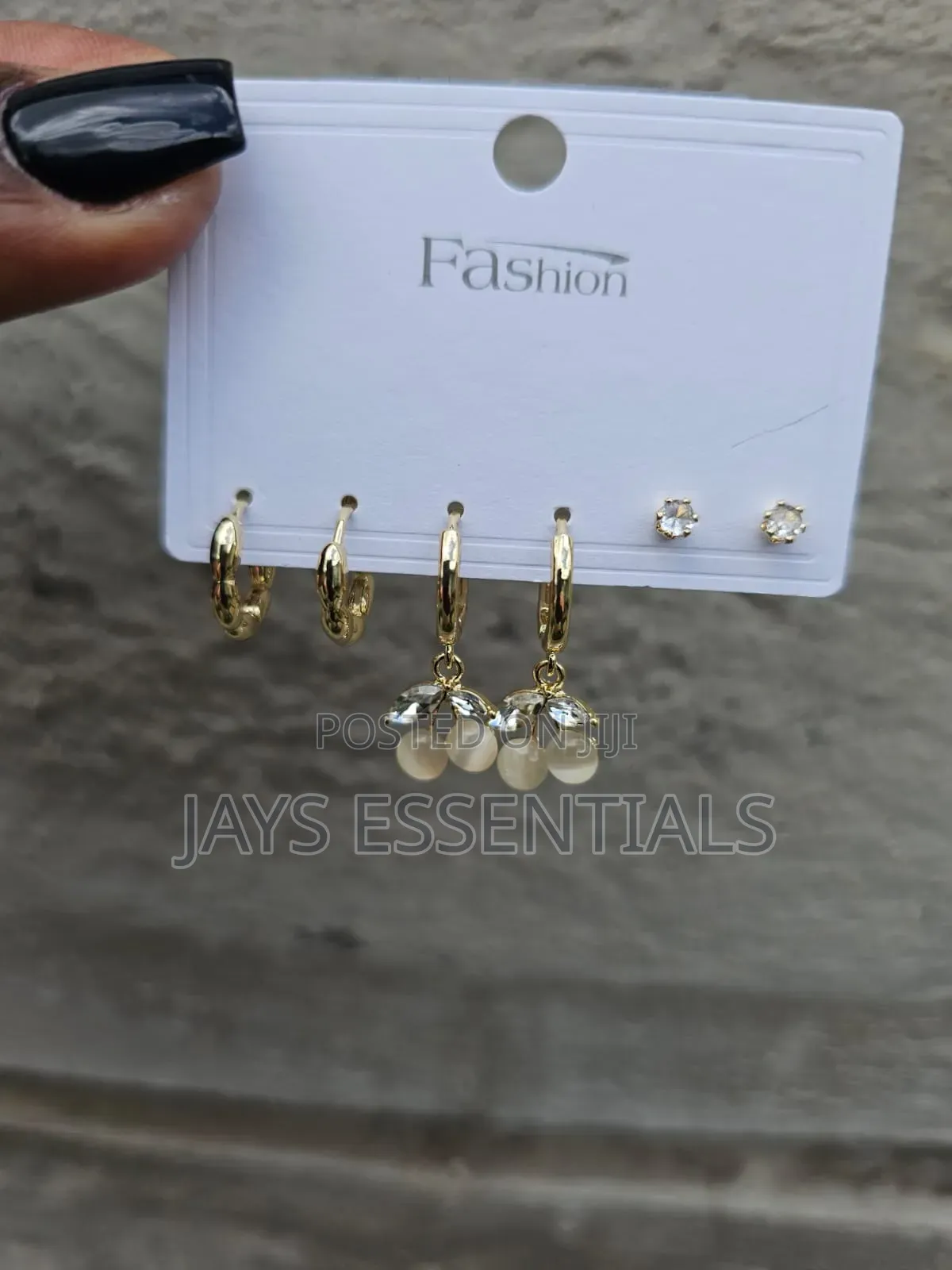 Minimalist Gold Stud Earrings Set
