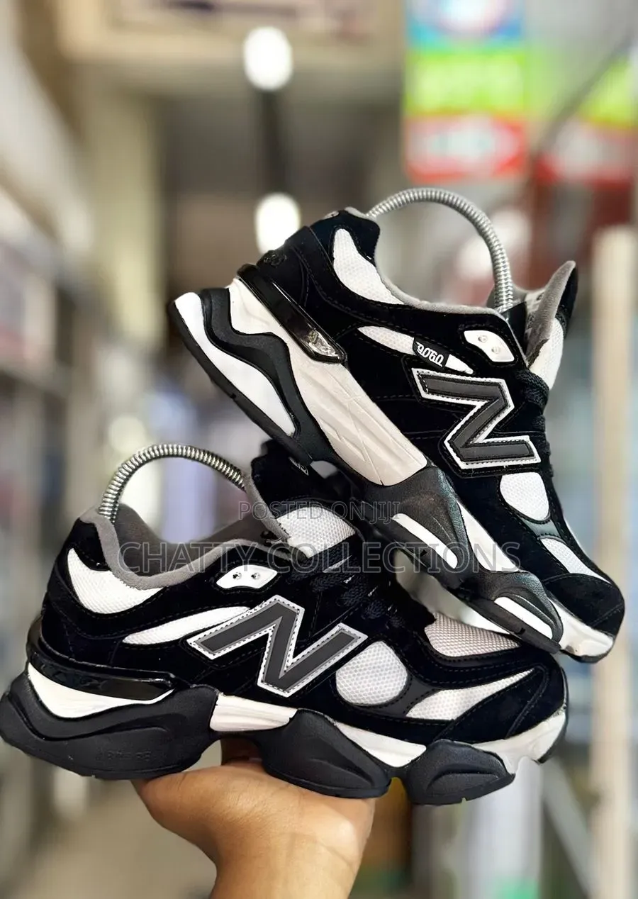 Black and White Spot New Balance 9060s Size 36 to 45