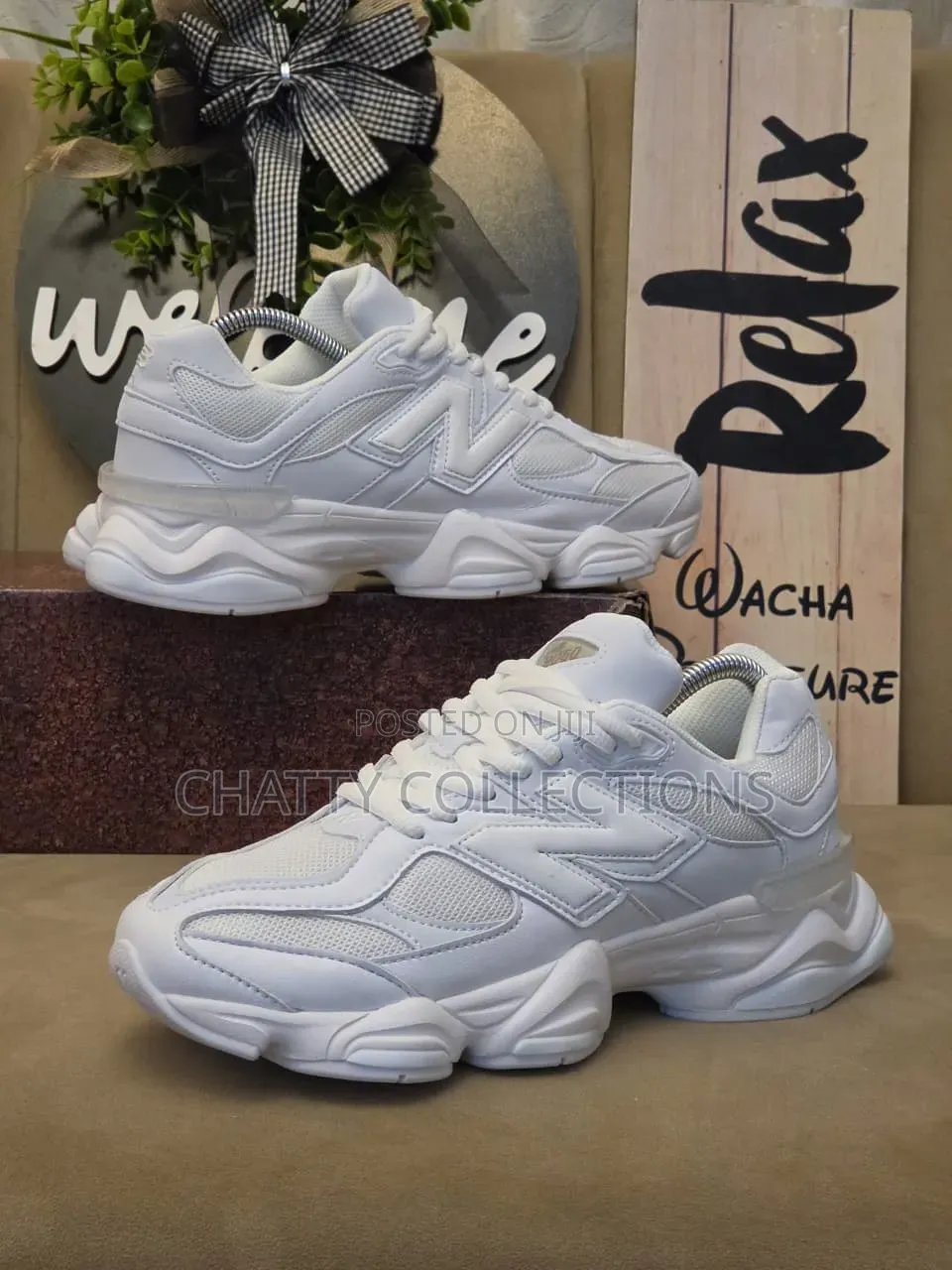 Whire Spot New Balance 9060s Size 36 to 45