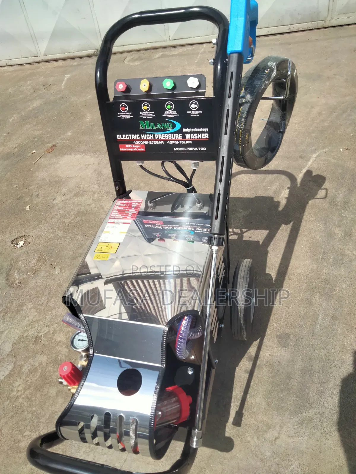 Electric Powered Milano Pressure Washer