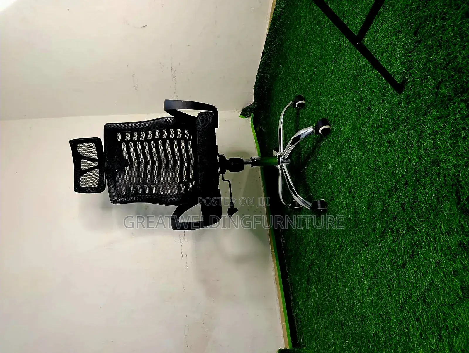 High Black Headrest Office Chair