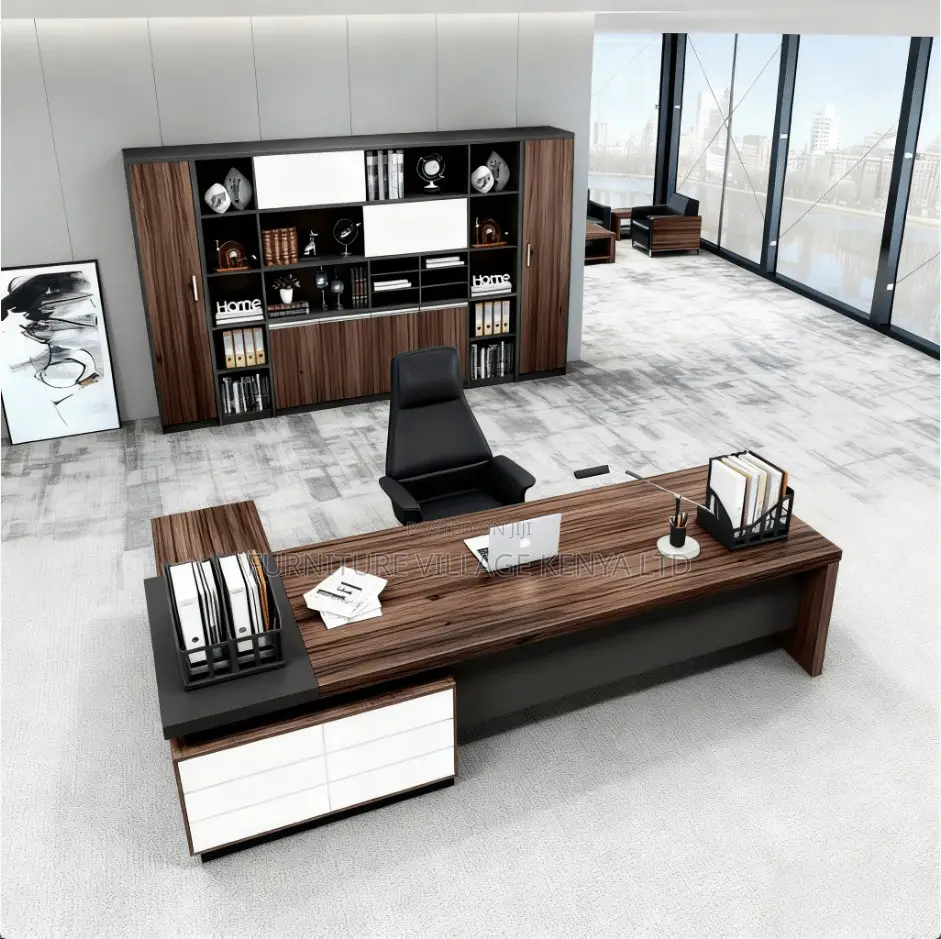 1800mm L-Shaped Imported Wooden Boss Desk