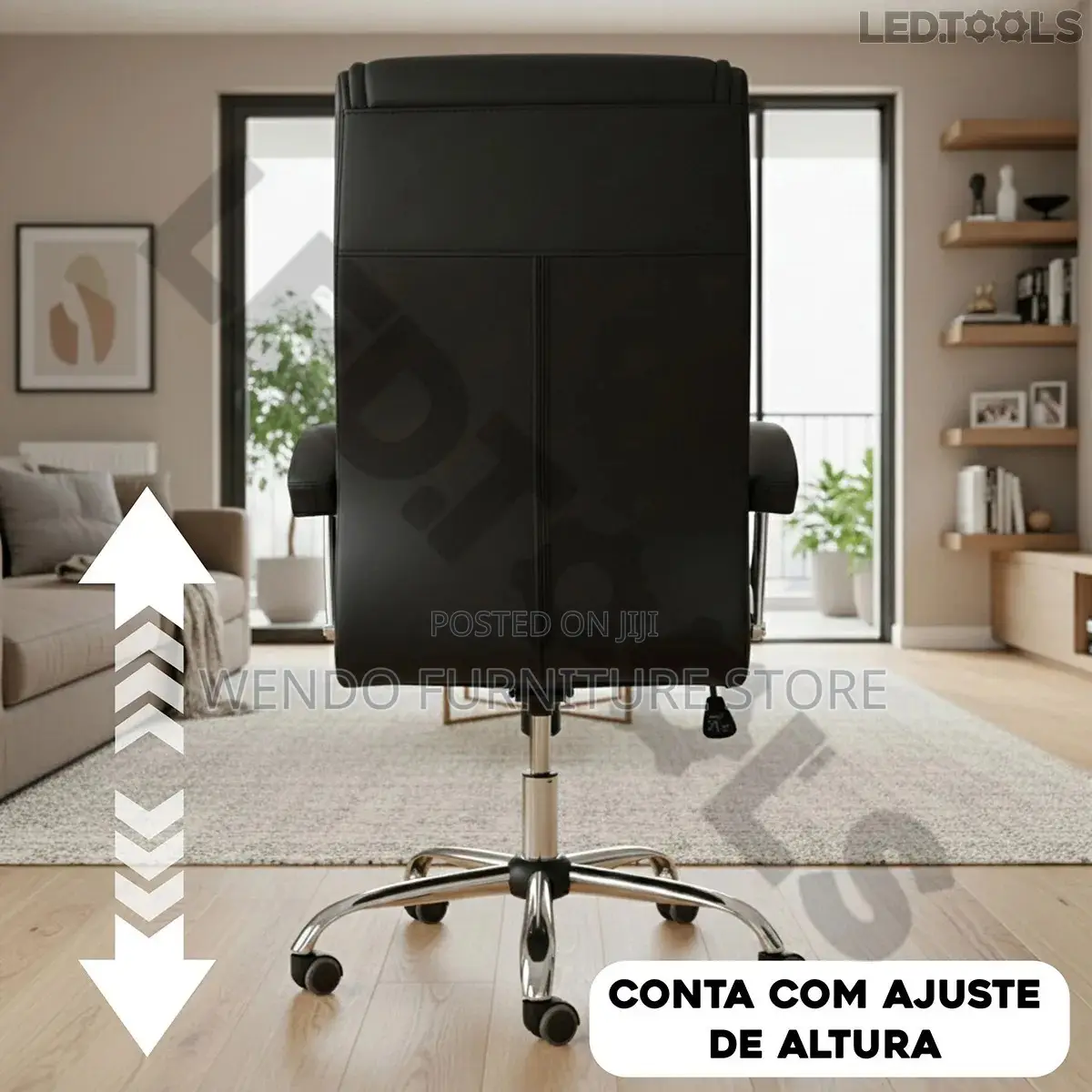 Office Chair : 5t Generic High-Back Executive Office Leather Chair
